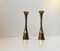 Mid-Century Danish Brass Candleholders from Hyslop, 1960s, Set of 2 3