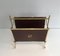 Neo-Classical Mahogany and Brass Magazine Racks, 1940s, Set of 2 16