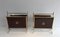 Neo-Classical Mahogany and Brass Magazine Racks, 1940s, Set of 2 21