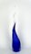 Blue Blown Murano Glass Sculptural Horn Vase by Beltrami for Made Murano Glass, 2019 4