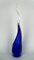 Blue Blown Murano Glass Sculptural Horn Vase by Beltrami for Made Murano Glass, 2019 5