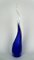 Jarrón escultural en forma de cuerno de cristal de Murano soplado azul de Beltrami para Made Murano, 2019, Imagen 5