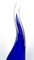 Blue Blown Murano Glass Sculptural Horn Vase by Beltrami for Made Murano Glass, 2019, Image 13