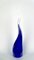 Jarrón escultural en forma de cuerno de cristal de Murano soplado azul de Beltrami para Made Murano, 2019, Imagen 1