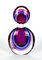 Ruby, Purple & Blue Sommerso Murano Blown Glass Bottle by Michele Onesto for Made Murano Glass, 2019, Image 1