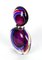 Botella de cristal de Murano Sommerso en rubí, violeta y azul de Michele Onesto para Made Murano, 2019, Imagen 6