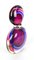 Bottiglia in vetro soffiato di rosso e viola di Michele Onesto per Made in vetro di Murano, 2019, Immagine 8