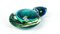 Bouteille Sommerso en Verre Murano Soufflé Vert et Bleu par Michele Onesto pour Made Murano Glass, 2019 3