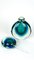 Botella de cristal de Murano Sommerso en verde y azul de Michele Onesto para Made Murano, 2019, Imagen 8
