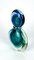 Botella de cristal de Murano Sommerso en verde y azul de Michele Onesto para Made Murano, 2019, Imagen 9