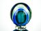 Bouteille Sommerso en Verre Murano Soufflé Vert et Bleu par Michele Onesto pour Made Murano Glass, 2019 6