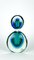 Bouteille Sommerso en Verre Murano Soufflé Vert et Bleu par Michele Onesto pour Made Murano Glass, 2019 10