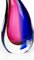 Blue & Ruby Blown Murano Glass Drop Vase by Michele Onesto for Made Murano Glass, 2019 6