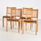Wicker Chairs by Karl-Erik Ekselius for J. O. Carlsson, 1960s, Set of 4 2