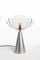 Nickel matt Lotus Tischlampe von Serena Confalonieri für Mason Editions 3