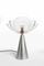 Matte White Nickel Lotus Table Lamp by Serena Confalonieri for Mason Editions, Image 1