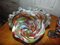 Vintage Glass Fruit Basket & Vase from Ząbkowice Glassworks, 1970s, Set of 2, Image 3