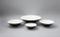 Vintage Bauhaus Black & White Urbino Bowl Set by Trude Petri for KPM Berlin 2