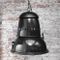 Grande Lampe à Suspension Vintage en Émail Noir 4