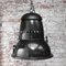 Large Vintage Black Enamel Pendant Light 4