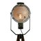 Vintage Industrial Gray Enamel Tripod Spot Light 5
