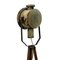 Vintage Industrial Gray Enamel Tripod Spot Light, Image 6