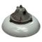 Vintage Industrial Enamel & Cast Iron Glass Pendant Lamp from Holophane, Image 2