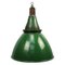 Lampada a sospensione vintage industriale verde, Immagine 1