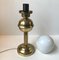 Mid-Century Opaline Glass & Brass Table Lamp by ABO, 1970s, Image 6