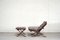 Flex Lounge Chair and Ottoman by Ingmar Relling for Westnofa, 1960s 1