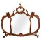 Specchio da parete antico in legno di noce intagliato di Testolini & Salviati, Immagine 1