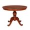 Italian Walnut Art Deco Round Table from Bassano's Ebanistery 1