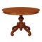 20th-Century Baroque Round Walnut Veneer Table 1