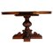 Extendable Table & 6 Chairs in Carved Walnut from Bassano, 1920s, Set of 7, Image 3
