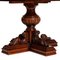 Extendable Table & 6 Chairs in Carved Walnut from Bassano, 1920s, Set of 7 7