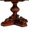 Extendable Table & 6 Chairs in Carved Walnut from Bassano, 1920s, Set of 7, Image 7