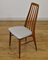 Mid-Century Danish Teak Eva Chairs by Niels Koefoed for Hornslet Møbelfabrik, 1960s, Set of 4 9