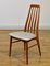 Mid-Century Danish Teak Eva Chairs by Niels Koefoed for Hornslet Møbelfabrik, 1960s, Set of 4 1