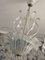 Lámpara de araña Mid-Century moderna de cristal de Fritz Kurz para Orrefors, Imagen 5