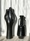 Vases Vernis Noir en Grès par Lillemor Mannerheim pour Gefle, Set de 5 3