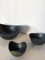 Blue Biomorphic Aro and Ash Stoneware Bowls Set by Gunnar Nylund for Rörstrand, 1950s, Image 10