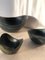 Blue Biomorphic Aro and Ash Stoneware Bowls Set by Gunnar Nylund for Rörstrand, 1950s 7