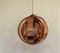 Danish Copper Moon Pendant Lamp by Werner Schou for Coronell, 1960s 1