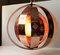 Danish Copper Moon Pendant Lamp by Werner Schou for Coronell, 1960s 3