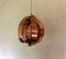 Danish Copper Moon Pendant Lamp by Werner Schou for Coronell, 1960s 7