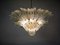 Lámpara de araña Palmette de cristal de Murano, 1978, Imagen 2