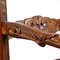 19th Century Hand Carved Walnut Ecclesiastical Throne Chair 6