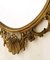 Espejo veneciano modernista antiguo de bronce dorado, Imagen 3