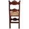 Venetian Gothic Style Carved Walnut Side Chairs, 1800s, Set of 2, Image 2