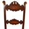 Venezianische Beistellstühle aus geschnitztem Nussholz im gotischen Stil, 1800er, 2er Set 4